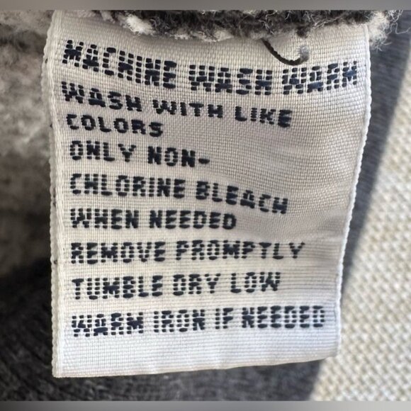 Vintage Polo Ralph Lauren Zip Up Hoodie Gray Waffle Jacket Size XL Red Pony Logo - Picture 10 of 10